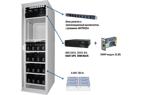 SKAT-UPS 3000 SNMP комплекс бесперебойного питания