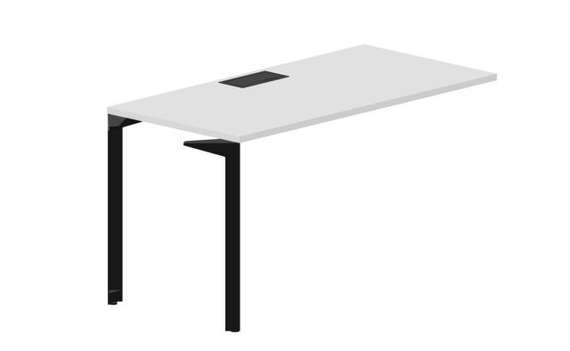 Стол 138х68х75см (металлический аутлет) - приставной элемент