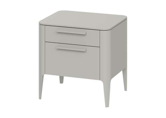 Тумба прикроватная Type 2 ящика ширина 50 см (серо-бежевый)