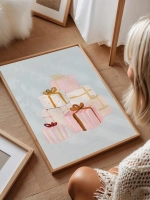 Постеры новогодние 40х60 см 1 шт декор