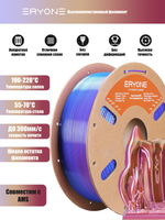 Пластик Eryone HS Quadruple Color Silk PLA Electrical Night (Purple & Blue & Pink & Yellow)