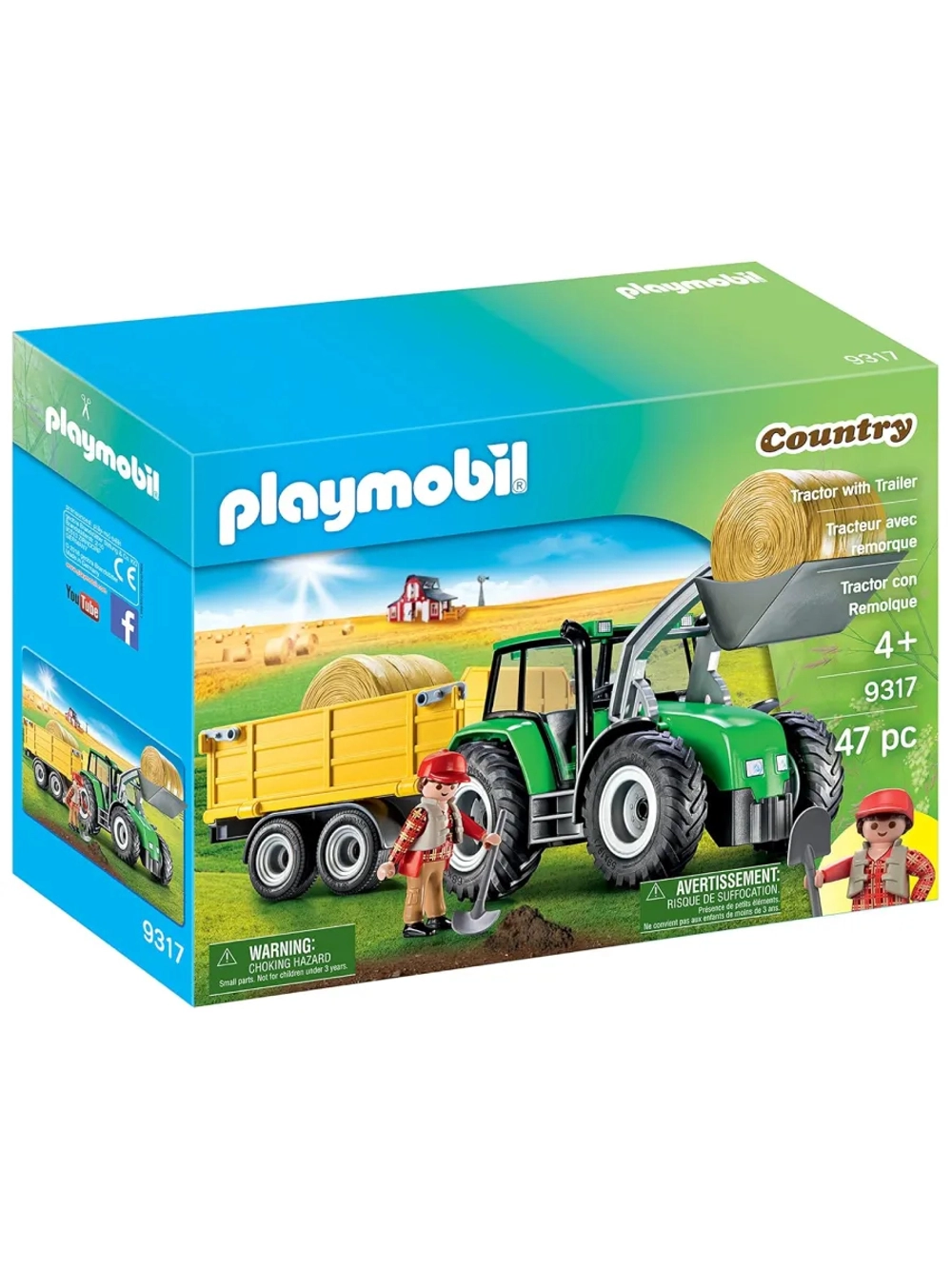 Набор Трактор с прицепом Playmobil 9317