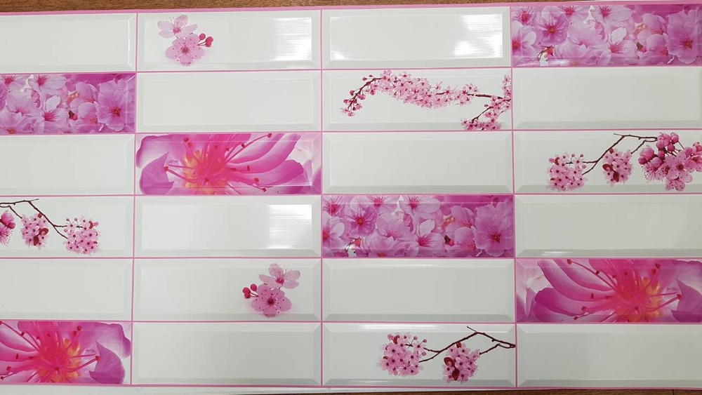 Панель стеновая декор. ПВХ ГРЕЙС 955*480 Плитка мята