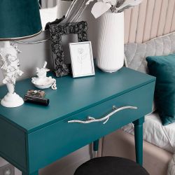 Консоль Арт Колор matte Стайл Сильвер Зеленый бирюзовый матовый