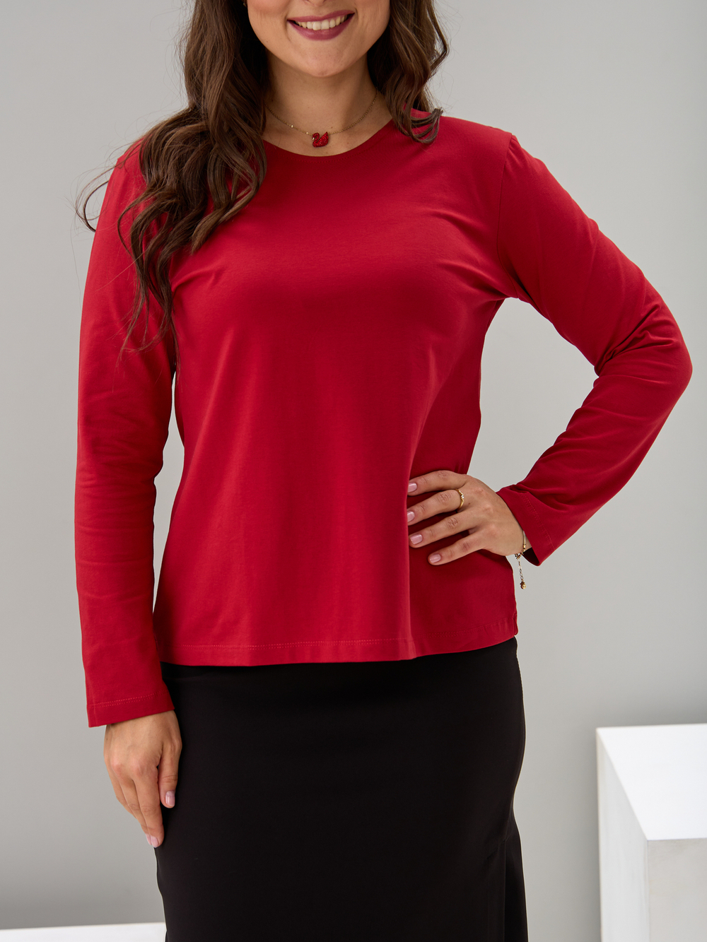 Лонгслив ЛНкл-081/ягодный