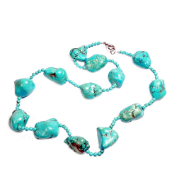 Бусы Галтовка бирюза асс.