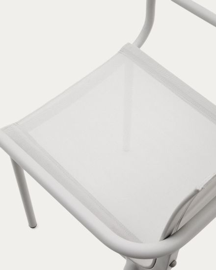 Galdana Штабелируемый садовый стул из белого алюминия Испания La Forma
