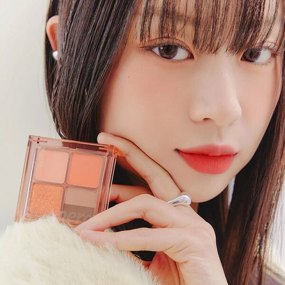 Компактная палетка теней для век Peripera Ink Pocket Shadow Palette #01 Fancy Spring Sunshine, 6.4г