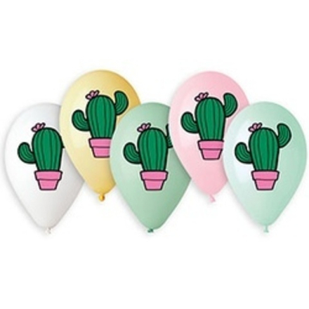 Шар (14"/36 см) Кактус 3цв 25 шт.