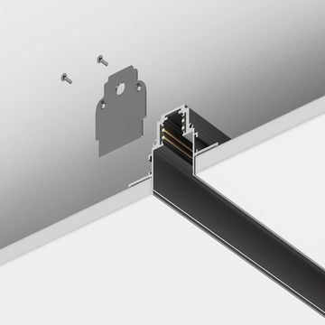 Шинопровод встраиваемый магнитный 3м TRX010-423B черный Gravity Maytoni