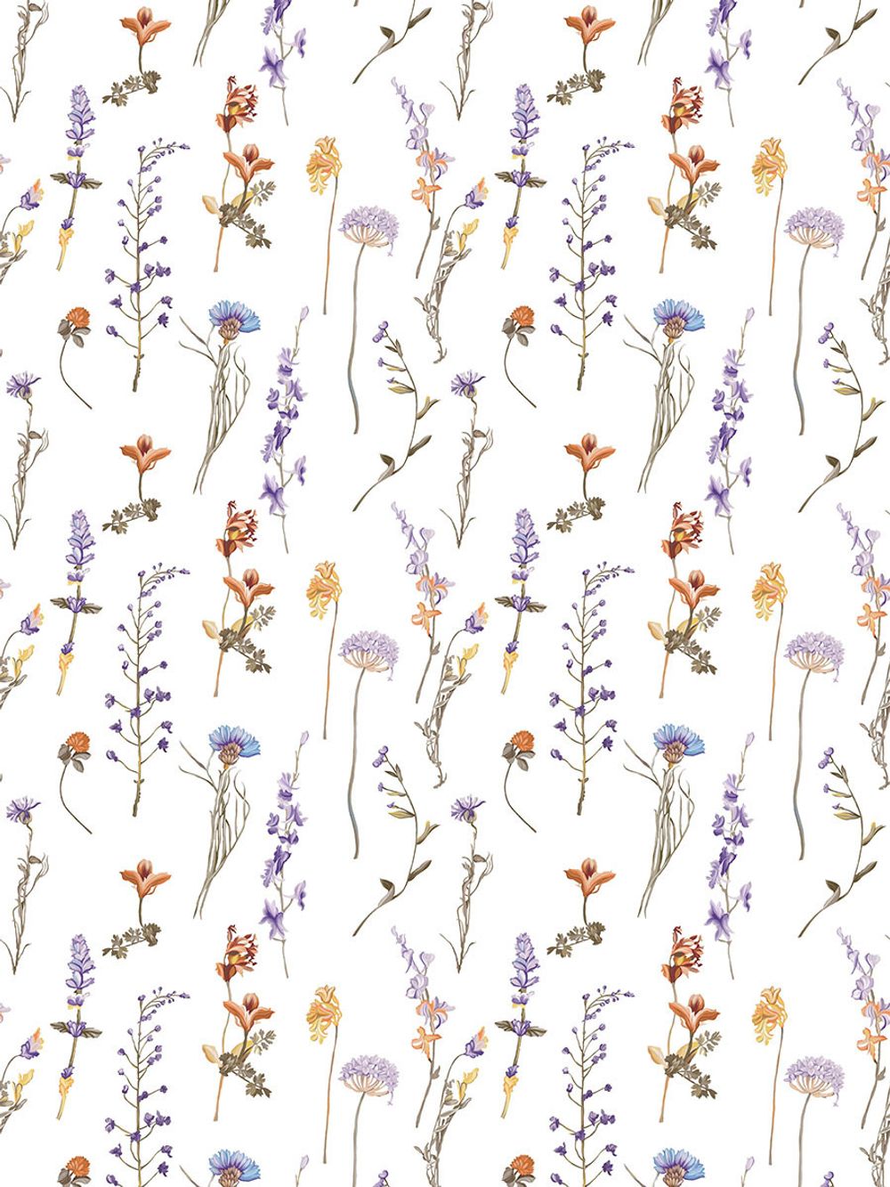 Наволочка комплект 2шт перкаль Сказка "Флора" 40x60 см на молнии