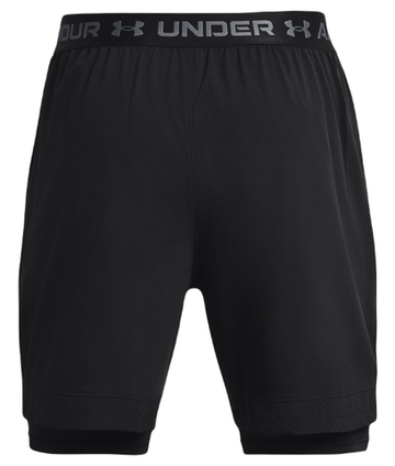 Мужские теннисные шорты Under Armour Vanish Woven 2-in-1 Shorts - black/pitch gray