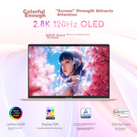 Ультрабук для работы и учебы ASUS A Bean 14 Air High-Performance AI Ultra-Thin (Upgraded R9 8945H, 32GB RAM, 1TB Storage, 2.8K 120Hz OLED), Blue, M5406ADOL Win11+Русская клавиатура