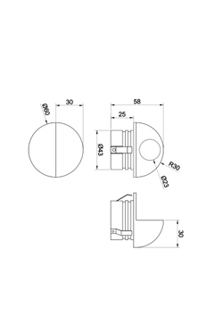 Уличный настенный светильник Outdoor O033WL-L3W3K