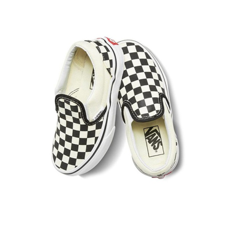 Детские слипоны Vans Classic Slip-On 'Black Off White' VN000ZBUEO1