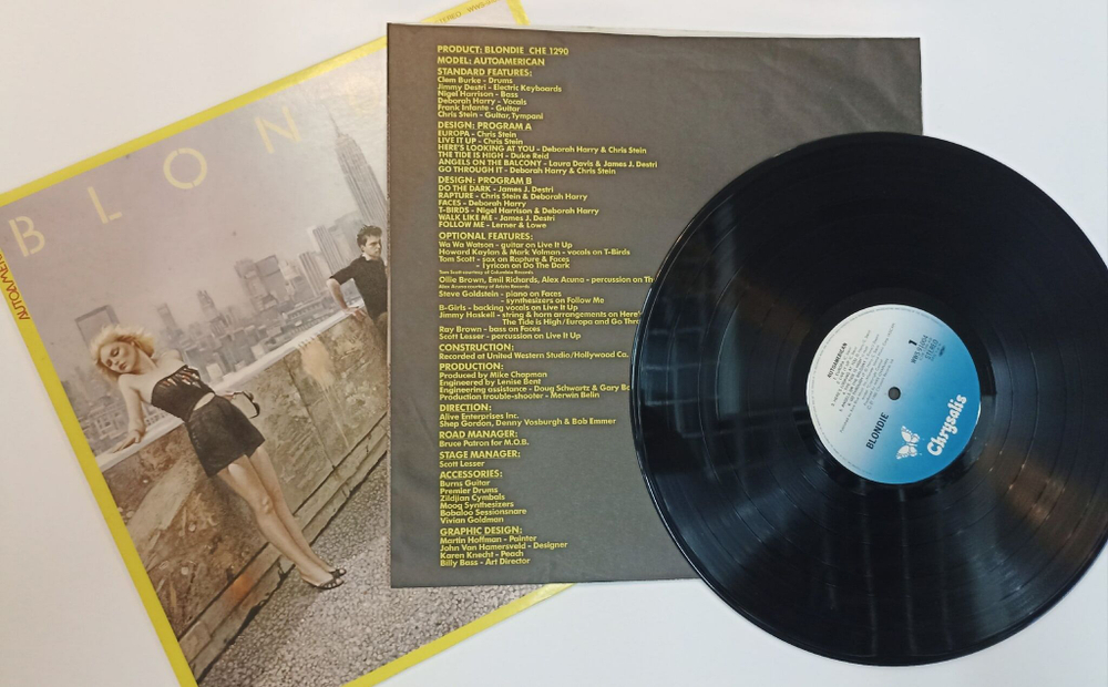 Винтажная виниловая пластинка LP Blondie AutoAmerican (Japan 1980) (No Obi)