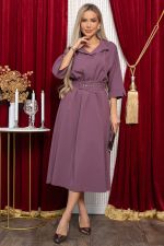 Платье с поясом Доминанта НЬЮ (лиловое) П14613-16М LT Collection