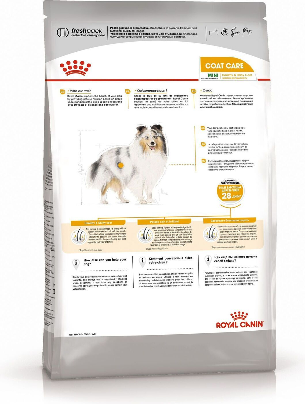Royal Canin mini Coat Care для собак с тусклой и сухой шерстью, 3 кг