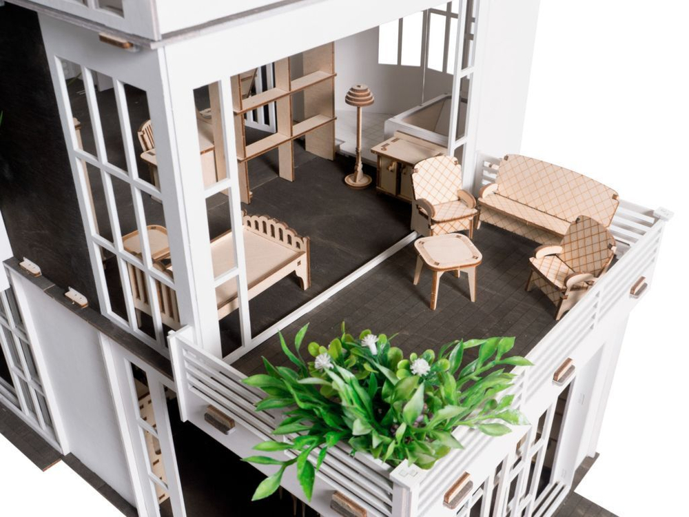 Кукольный дом из дерева Lemmo "Лофт"