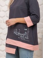 853 Туника "серый/пудра" SveTekst (Акция)