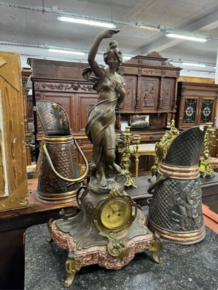 Винтаж: Старинные часы каминные