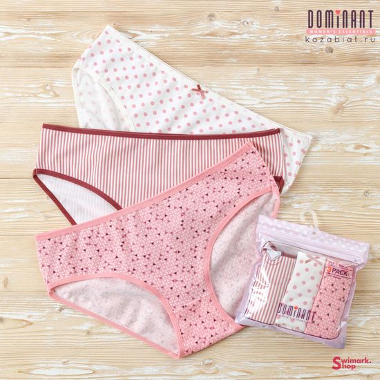 Трусики женские DOMINANT 55000-189, FULL BRIEF, 3 шт. в уп.