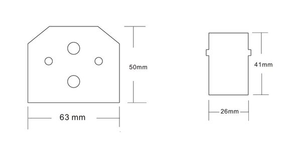 Заглушка для встраиваемого трека Crystal Lux CLT 0.235 06 BL