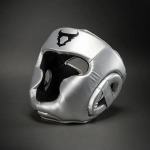 Боксёрский шлем Venum Ringhorns Charger Headgear silver/black