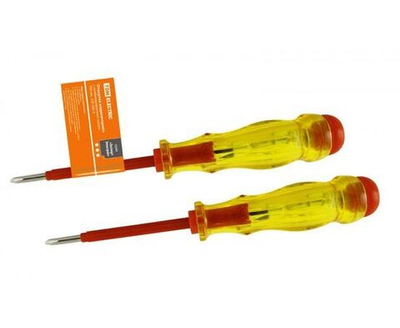 Отвертка-пробник (индикатор) TDM с комбинированным жалом 160 мм