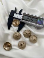 Пуговицы Шан. матовое золото плетеные