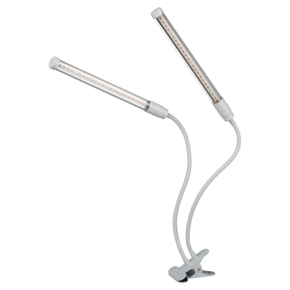 Светильник для растений на прищепке ЭРА FITO-20W-АLED-L полного спектра 12 Вт белый | Интерьерные фито светильники