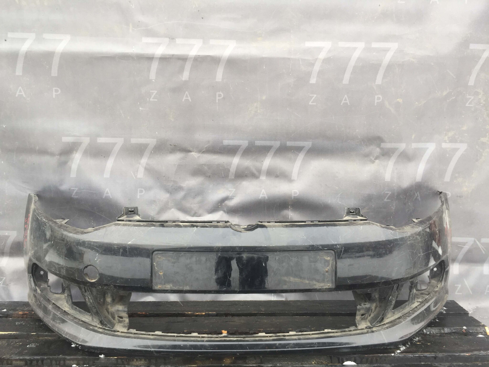 Бампер передний Volkswagen Polo 5 Sedan 10-15 Б/У Оригинал 6RU807221