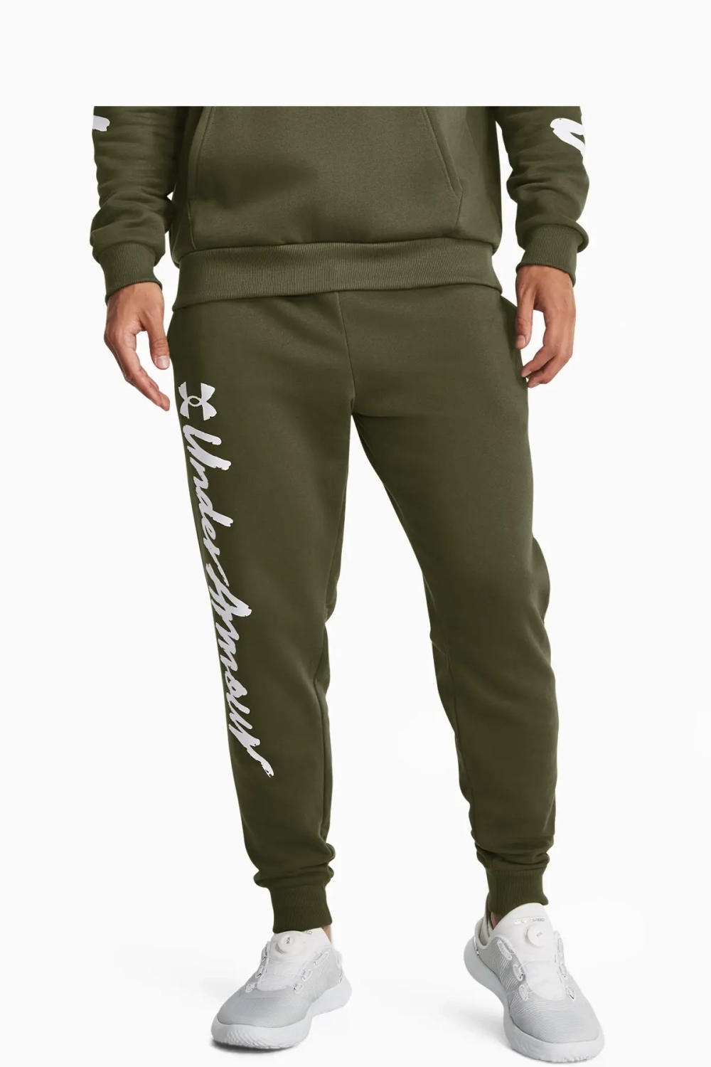 Штаны Under Armour Rival Fleece Graphic - зеленый