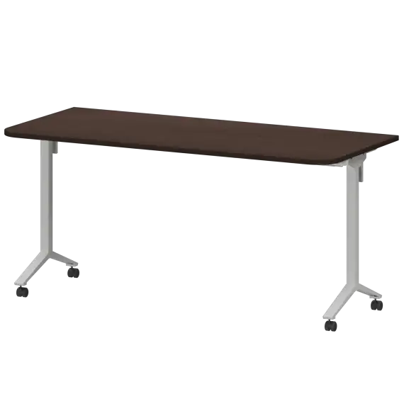 Стол мобильный складной радиусный МБ22-160.70Р  1600x700x750 Моби