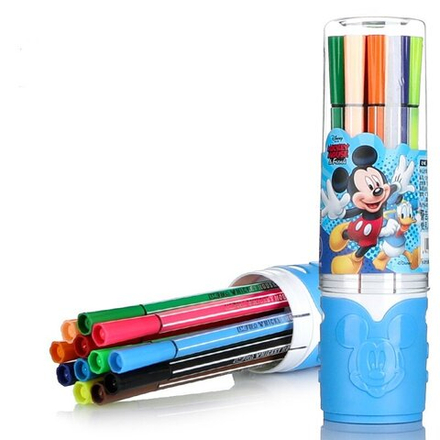 Фломастеры для рисования набор 12 цветов, Микки Маус