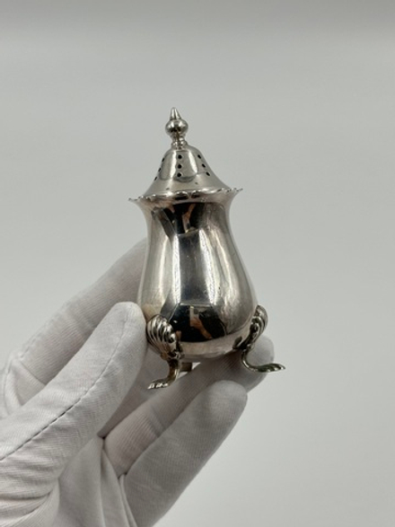 Солонка посеребренная