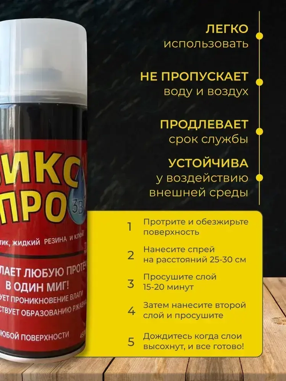 Жидкая резина Фикс Про 3в1 Прозрачный