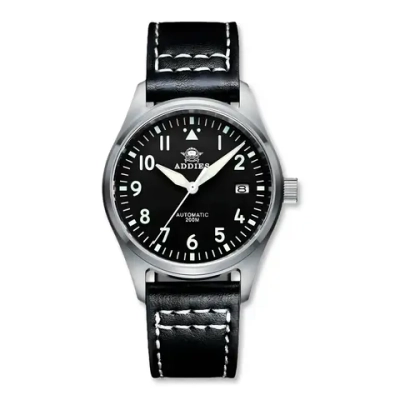 Часы наручные механические с автоподзаводом ПРЕМИУМ CORGEUT на кожаном ремешке, черный W9480-01