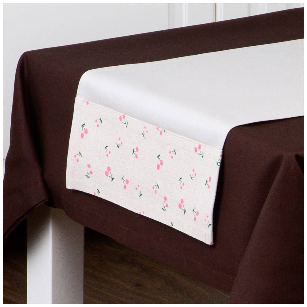 ДОРОЖКА "МИНИ. ЯГОДКИ",70Х30СМ,100%ХЛОПОК, БЕЖ