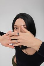 Кольцо 7 Crystals с топазом и шпинелью