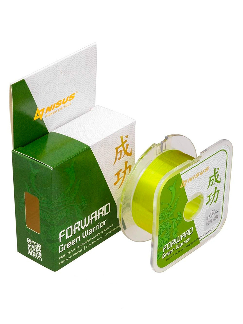 Леска для рыбалки Nisus FORWARD Green Warrior Nylon 0,309mm/100m (N-FGW-0309-100)