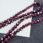 Гранат альмандин, родолит, р-р 4мм, цена за нить 10 см