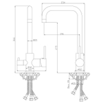 Смеситель для кухни под фильтр Z35-29 ROSSINKA