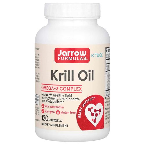 Jarrow Formulas, Масло криля, 120 капсул (600 мг в каждой капсуле)