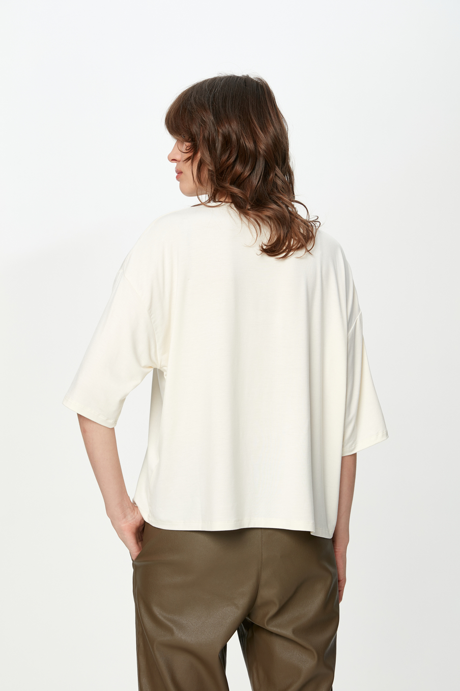 Свободная футболка из вискозы