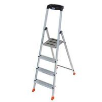 Стремянка 4 ступени алюминиевая с большой полкой Safety
