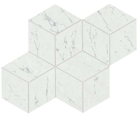 Мозаика Керамогранит Marvel Stone Carrara Pure Mosaico Esag. LAPP.