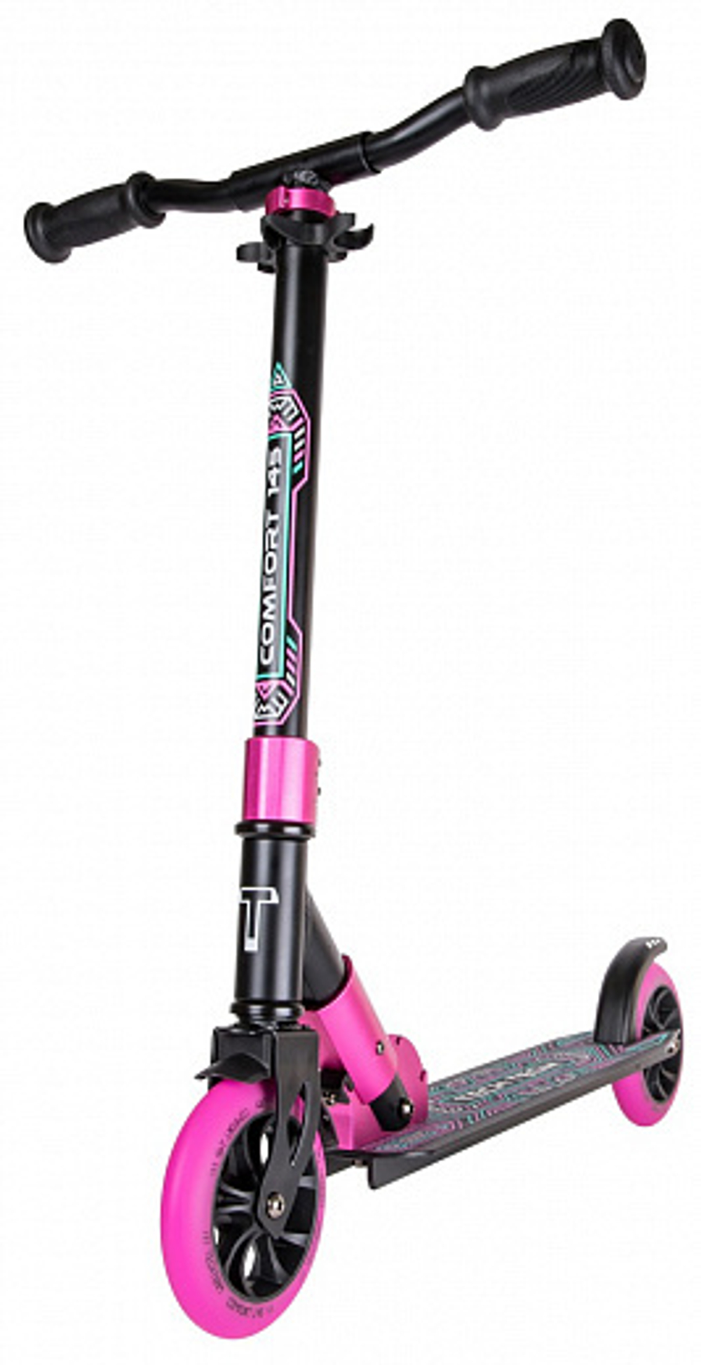 Самокат TECH TEAM COMFORT 145R black/pink 2022