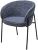 Стул GUST цвет стальной синий TOPIC 330 / черный каркас