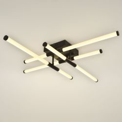 Светильник потолочный светодиодный ЭРА Модерн Fliss CLL-1 72W 3K-6K RC BK с ду черный